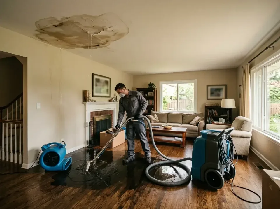 attic-pipe-burst-ceiling-drip-008 — frequently asked questions, Water Damage Restoration & Carpet Care in Village of Oak Cre…